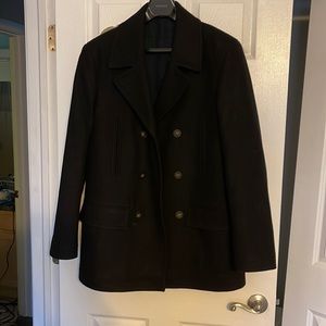 Lauren by Ralph Lauren Black Peacoat 40R Barely Worn